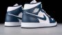 Nike Air Jordan wmns Nike Air Jordan 1 Mid White Metallic Gold Obsidian 554724 - Thumbnail 9