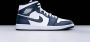 Jordan Air 1 Mid Basketball Schoenen mid white metallic gold obsidian maat: 44.5 beschikbare maaten:44.5 - Thumbnail 4