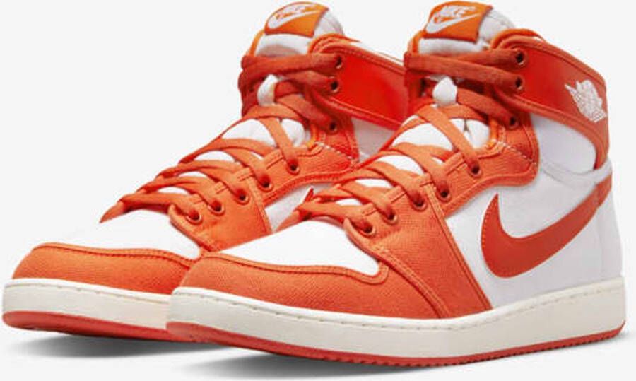 Nike Air Jordan 1 Retro AJKO Syracuse Heren Sneakers Sportschoenen Schoenen Grijs-Oranje DO5047 - Foto 5