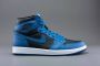 Air Jordan 1 Retro High OG 'Dark Marina Blue' 555088-404 blauw zwart wit sneakers hoog - Thumbnail 3