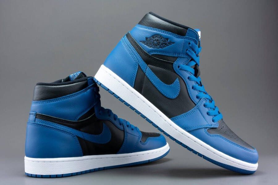 Air Jordan 1 Retro High OG 'Dark Marina Blue' 555088-404 blauw zwart wit sneakers hoog - Foto 4