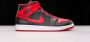 Jordan Air 1 Mid Basketball Schoenen black fire red white maat: 40.5 beschikbare maaten:40.5 - Thumbnail 14