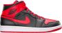 Jordan Air 1 Mid Basketball Schoenen black fire red white maat: 44.5 beschikbare maaten:44.5 - Thumbnail 6