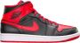 Jordan Air 1 Mid Basketball Schoenen black fire red white maat: 44.5 beschikbare maaten:44.5 - Thumbnail 6