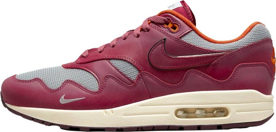 Nike Air Max 1 Patta Waves Rush Maroon DO9549-001 Metallic Silver;Rush Maroon Schoenen