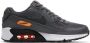 Nike AIR MAX 90 GS Unisex Sneakers Iron Grey Black Orange - Thumbnail 6