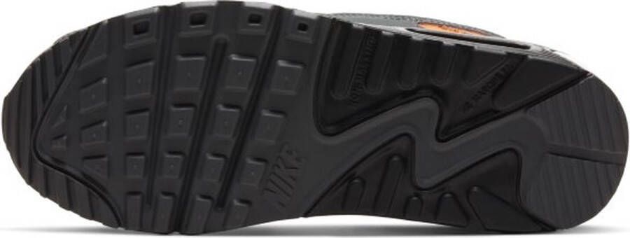 Nike AIR MAX 90 GS Unisex Sneakers Iron Grey Black Orange - Foto 4