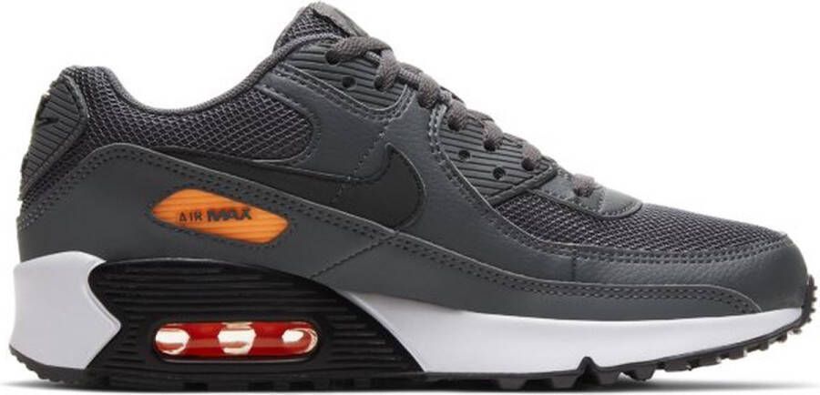 Nike AIR MAX 90 GS Unisex Sneakers Iron Grey Black Orange