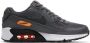 Nike AIR MAX 90 GS Unisex Sneakers Iron Grey Black Orange - Thumbnail 5