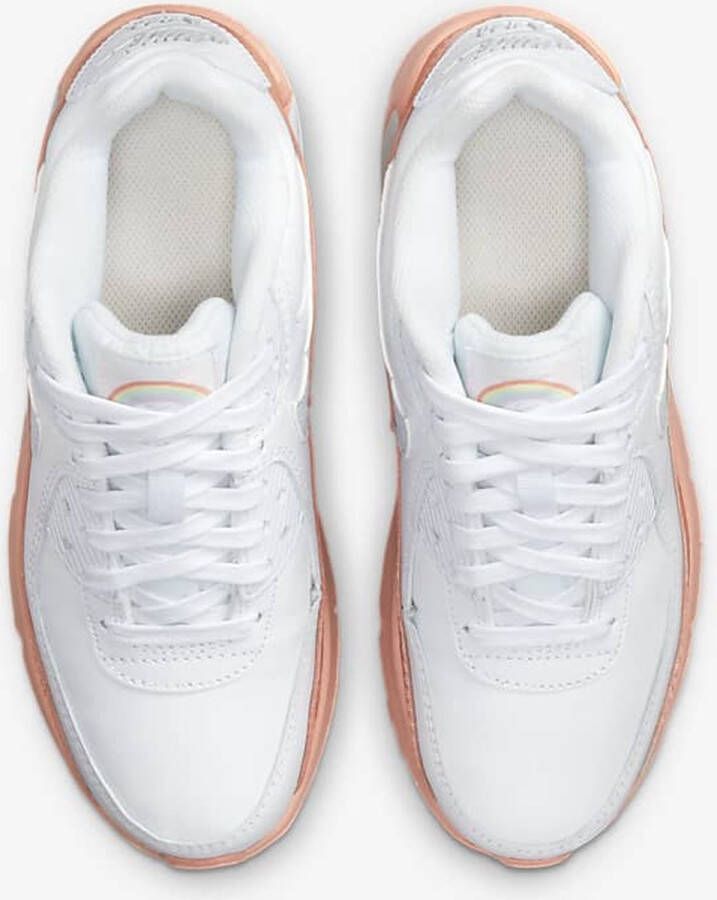 Nike Air Max 90 LTR Wit Roze Dames Sneaker DM0956