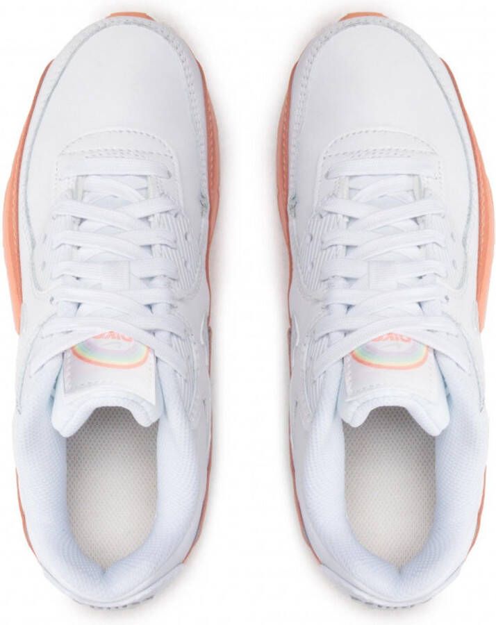 Nike Air Max 90 LTR Wit Roze Dames Sneaker DM0956