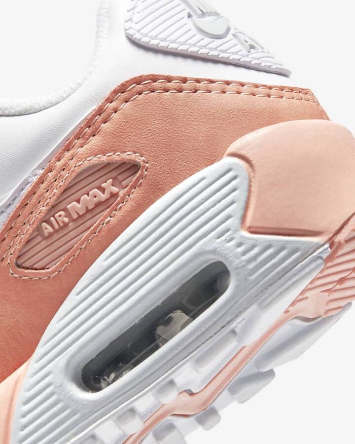 Nike Air Max 90 LTR Wit Roze Dames Sneaker DM0956