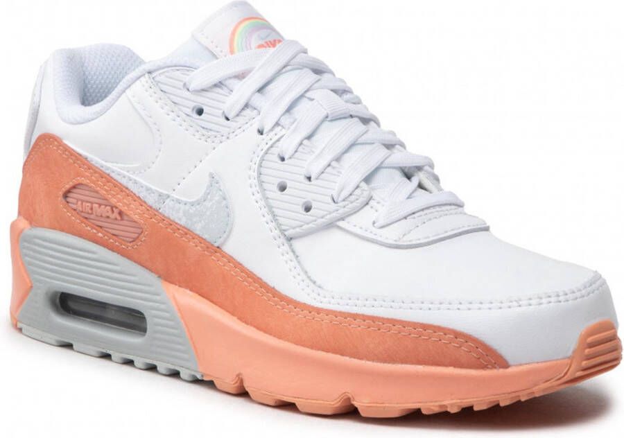 Nike Air Max 90 LTR Wit Roze Dames Sneaker DM0956