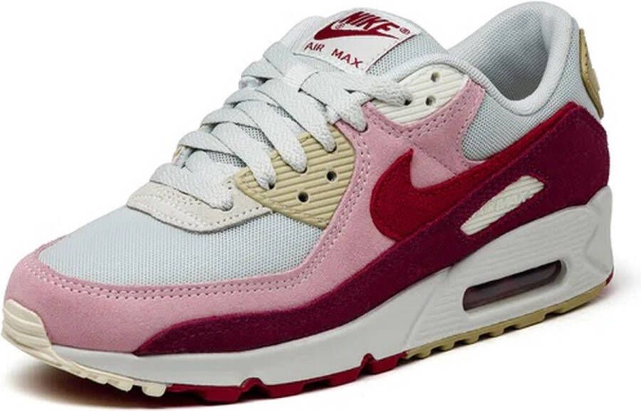 Nike Air Max 90 Sail Pink Fuchsia Sneakers Dames Suede Doos Zonder Deksel