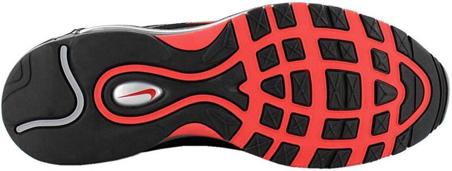 Nike Air Max 97 Heren Sneaker Sportschoenen Schoenen Zwart-Rood 921826