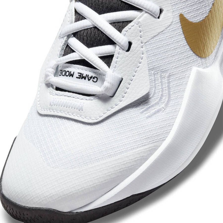 Nike Air Zoom Crossover GS Basketbal Schoenen White Metallic Gold Black Kinderen