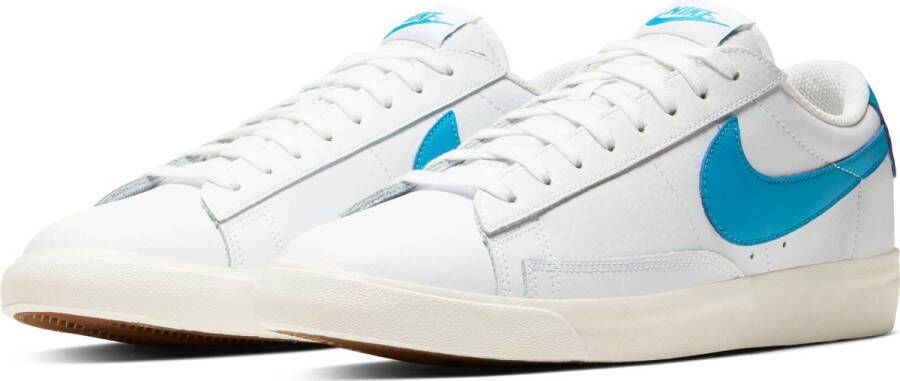 Nike Blazer Low Leather Heren Sneakers White Laser Blue-Sail