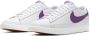 Nike Blazer Low Leather Heren Sneakers White Voltage Purple-Sail - Thumbnail 3