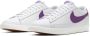 Nike Blazer Low Leather Heren Sneakers White Voltage Purple-Sail - Thumbnail 2