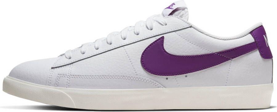 Nike Blazer Low Leather Heren Sneakers White Voltage Purple Sail