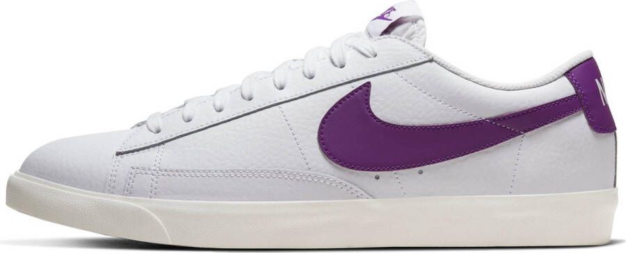 Nike Blazer Low Leather Heren Sneakers White Voltage Purple-Sail