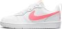 Nike court borough low 2 sneakers wit roze kinderen - Thumbnail 4