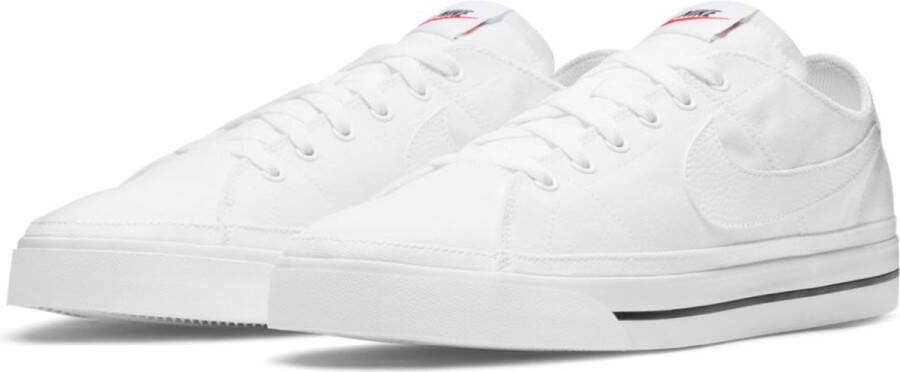 Nike Court Legacy Canvas Sneakers White Black Heren