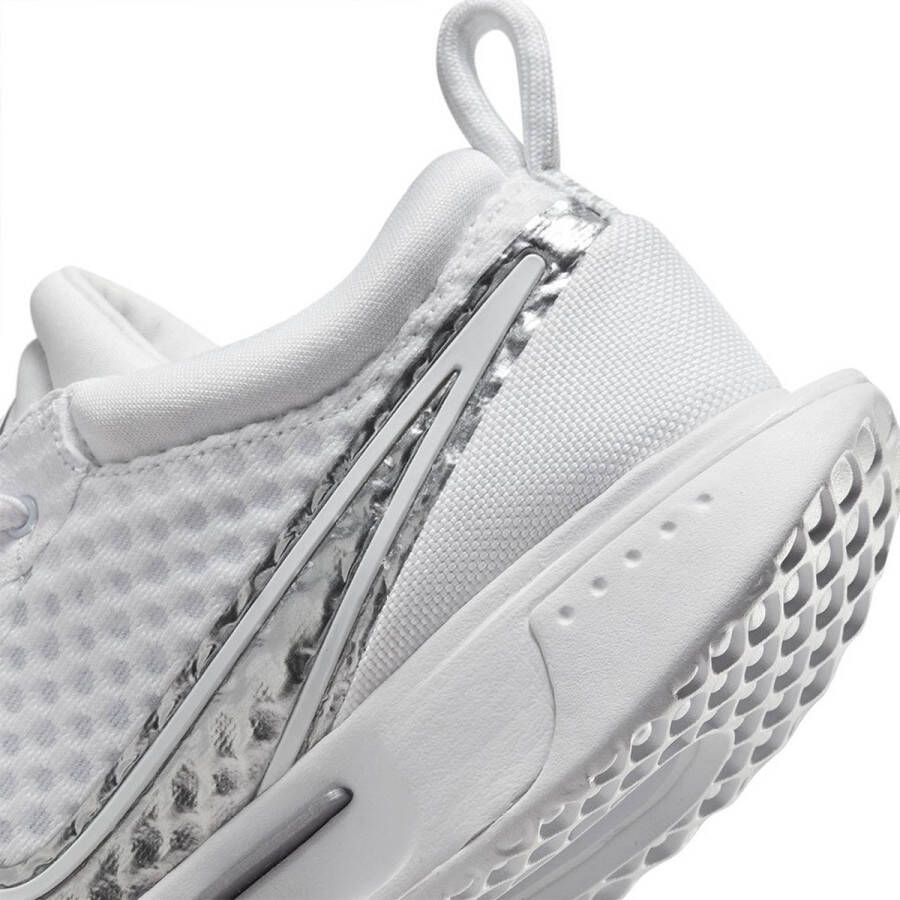 Nike Court Zoom Pro HC Schoenen White Metallic Silver Dames