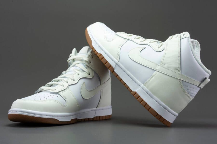 Nike Dunk High Dames White Gum Medium Brown Sail- Dames White Gum Medium Brown Sail - Foto 10