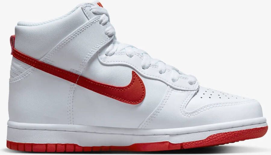 Nike Dunk High Sneakers Unisex Wit Rood