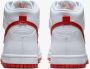 Nike Dunk High Sneakers Unisex Wit Rood - Thumbnail 7