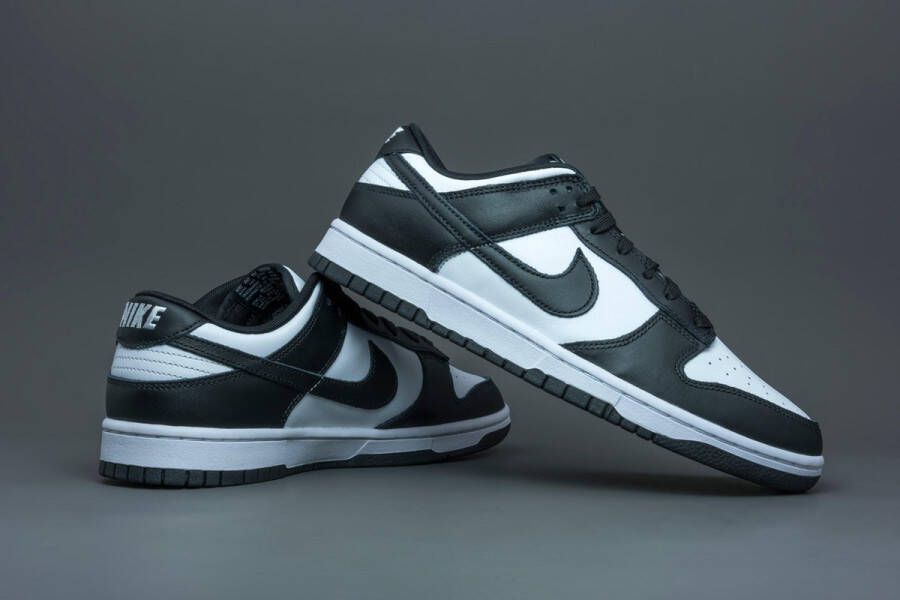 Nike Dunk Low Retro White Black (2021) Panda ZWART Schoenen Doos zonder deksel