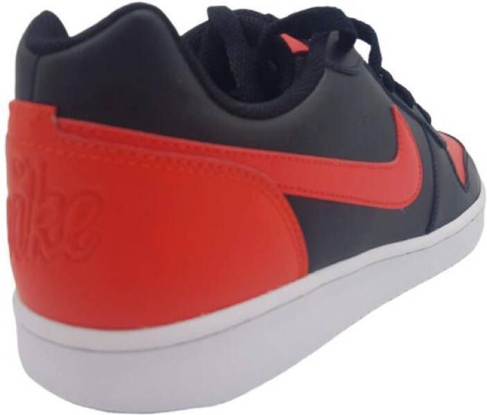 Nike Ebernon Low Mens in Black Habanero Red