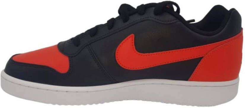 Nike Ebernon Low Mens in Black Habanero Red