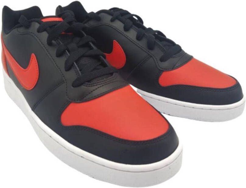 Nike Ebernon Low Mens in Black Habanero Red