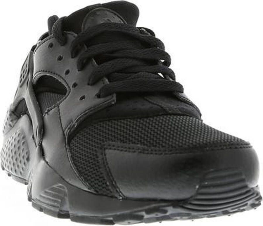 Nike Huarache Run Gs 654275-016 Vrouwen Zwart Sneakers