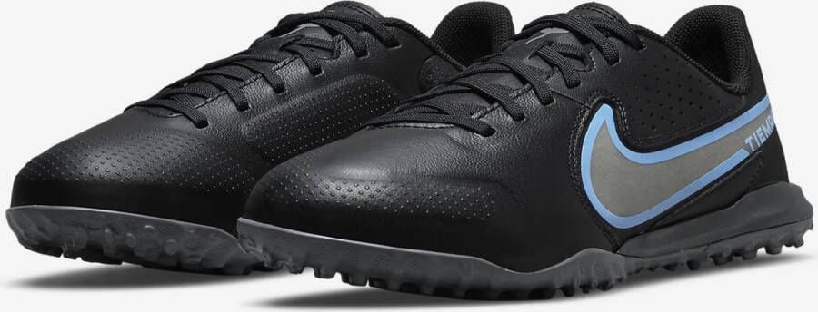 Nike Jr. Tiempo Legend 9 Academy TF Voetbalschoen voor kleuters kids(turf) Zwart