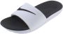 Nike Kawa Younger Older Kids' Slide White Black Kind White Black - Thumbnail 13