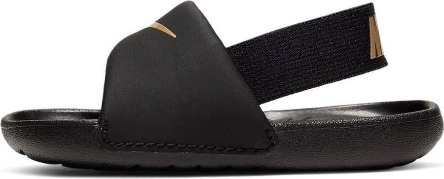 Nike Kawa TD Slippers Black Metallic Gold Kinderen
