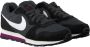Nike MD Runner 2 Sneakers Dames Sneakers Vrouwen zwart grijs paars - Thumbnail 3
