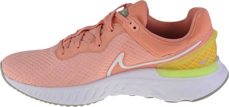 Nike React Miler 3 DD0491-800 Vrouwen Roze Hardloopschoenen