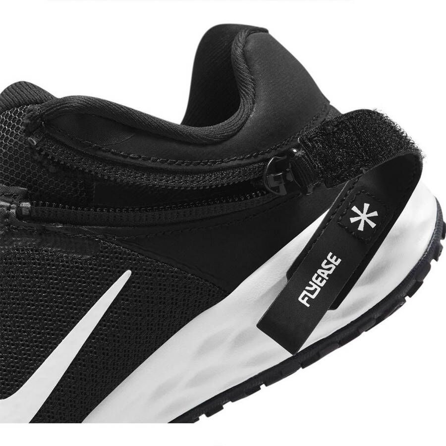 Nike Revolution 6 FlyEase Eenvoudig aan en uit te trekken kleuterschoenen Zwart - Foto 4