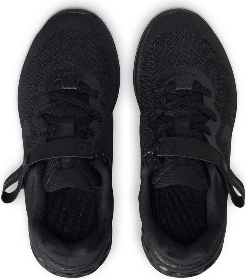 Nike Revolution 6 Flyease PS Sneakers Kinderen Black Dk Smoke Grey