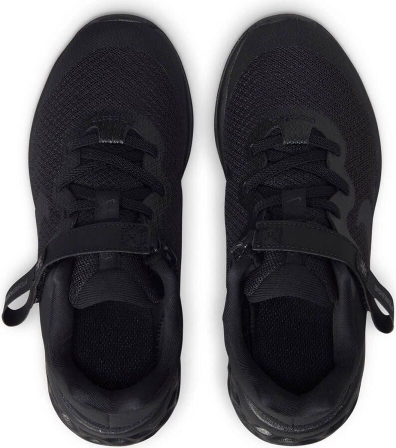 Nike Revolution 6 FlyEase Eenvoudig aan en uit te trekken kleuterschoenen Zwart - Foto 6