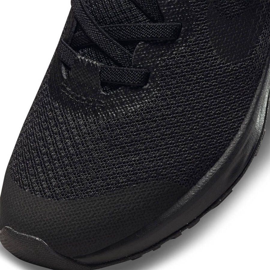 Nike Revolution 6 FlyEase Eenvoudig aan en uit te trekken kleuterschoenen Zwart - Foto 7