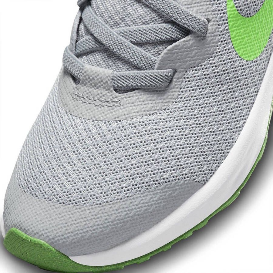 Nike Revolution 6 NN PSV Hardloopschoenen LT Smoke Grey Green Strike Dk Smoke Grey Kinderen