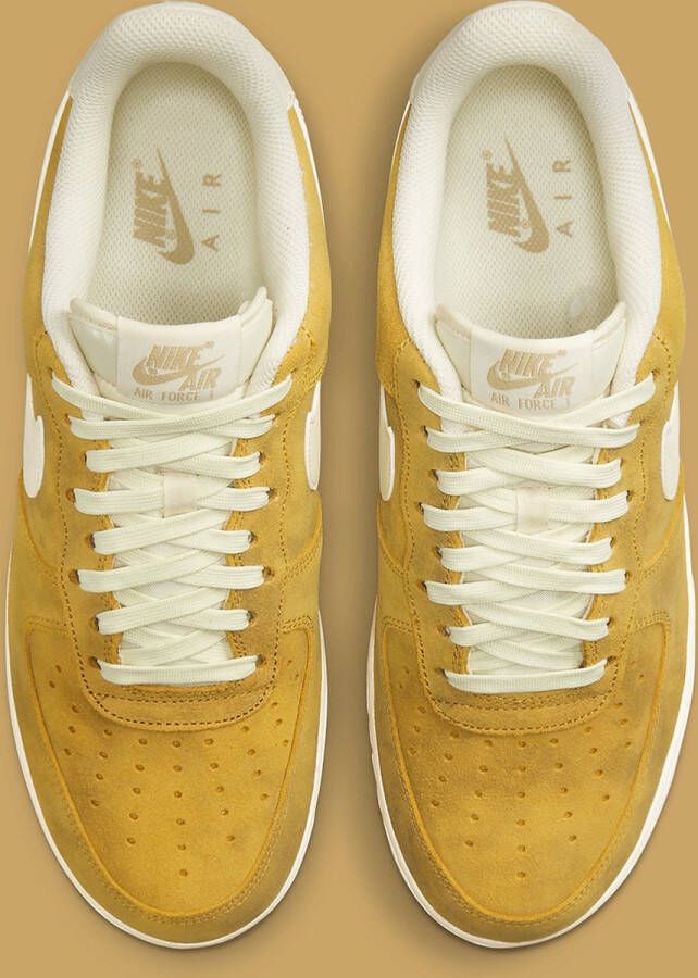 Nike Wmns Air Force 1 '07 Sneakers Schoenen sanded gold sail-weath grass maat: 37.5 beschikbare maaten:36.5 37.5 36 38.5 - Foto 3