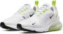 Nike Air Max 270 Dames Sneakers Sportschoenen Schoenen Wit-Grün AH6789 - Thumbnail 9