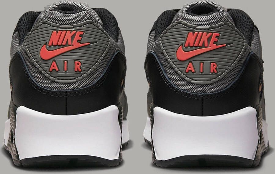 Nike Sneakers Air Max 90 Black Red Grey
