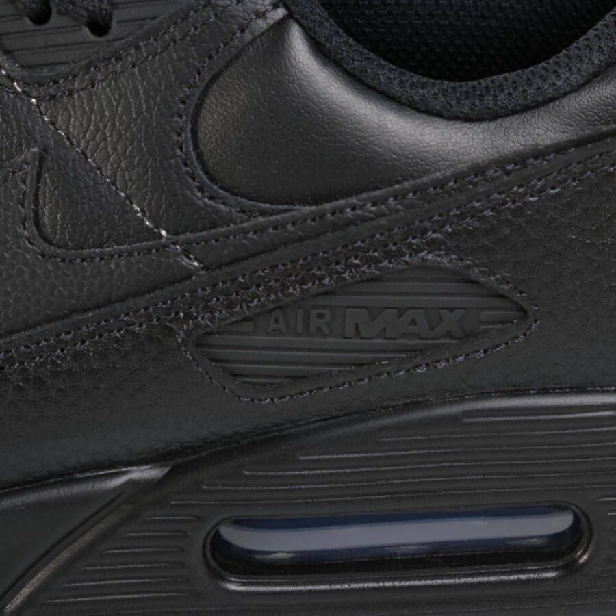 Nike Air Max 90 Leather Heren Sneakers Black Black-Black - Foto 7